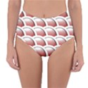 Circles Pattern T- Shirt Red Circles Pattern T- Shirt Reversible High-Waist Bikini Bottoms View3