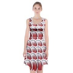 Circles Pattern T- Shirt Red Circles Pattern T- Shirt Racerback Midi Dress by maxcute