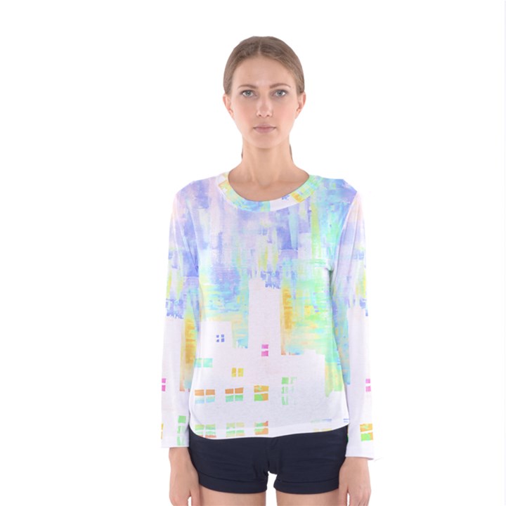 Cityscape T- Shirt Cityscape T- Shirt Women s Long Sleeve Tee