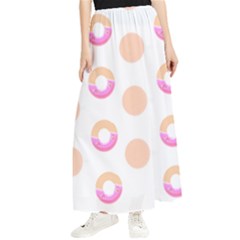 Coffee Donut Patterns T- Shirt Coffee & Donut Patterns T- Shirt Maxi Chiffon Skirt by maxcute