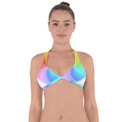 Color Wheel T- Shirt Color Wheel T- Shirt Halter Neck Bikini Top by maxcute