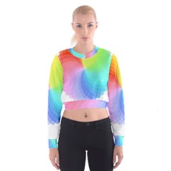 Color Wheel T- Shirt Color Wheel T- Shirt Cropped Sweatshirt by maxcute