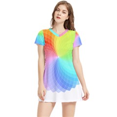 Color Wheel T- Shirt Color Wheel T- Shirt Women s Sports Skirt by maxcute