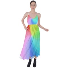 Color Wheel T- Shirt Color Wheel T- Shirt Tie Back Maxi Dress by maxcute