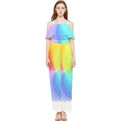 Color Wheel T- Shirt Color Wheel T- Shirt Draped Sleeveless Chiffon Jumpsuit by maxcute