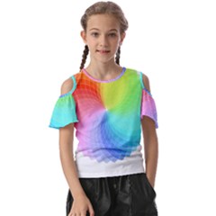 Color Wheel T- Shirt Color Wheel T- Shirt Kids  Butterfly Cutout Tee by maxcute