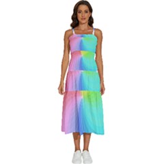 Color Wheel T- Shirt Color Wheel T- Shirt Sleeveless Shoulder Straps Boho Dress