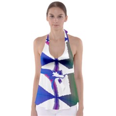 Colorful Abstract Texture Art Design T- Shirt Colorful Abstract Texture Art Design T- Shirt Babydoll Tankini Top by maxcute