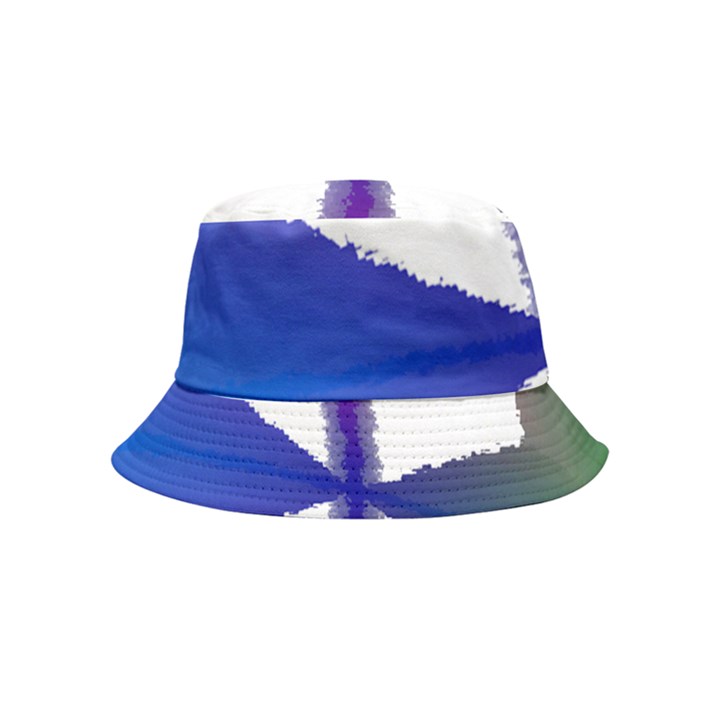 Colorful Abstract Texture Art Design T- Shirt Colorful Abstract Texture Art Design T- Shirt Inside Out Bucket Hat (Kids)