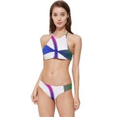 Colorful Abstract Texture Art Design T- Shirt Colorful Abstract Texture Art Design T- Shirt Banded Triangle Bikini Set by maxcute