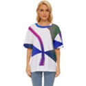 Colorful Abstract Texture Art Design T- Shirt Colorful Abstract Texture Art Design T- Shirt Oversized Basic Tee View1