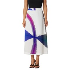 Colorful Abstract Texture Art Design T- Shirt Colorful Abstract Texture Art Design T- Shirt Classic Midi Chiffon Skirt