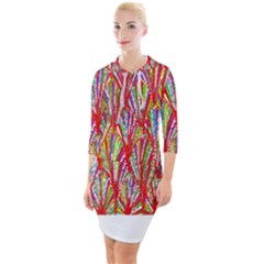 Colorful Design T- Shirt Bright Shells  T- Shirt Quarter Sleeve Hood Bodycon Dress by maxcute