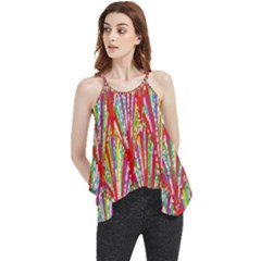 Colorful Design T- Shirt Bright Shells  T- Shirt Flowy Camisole Tank Top by maxcute