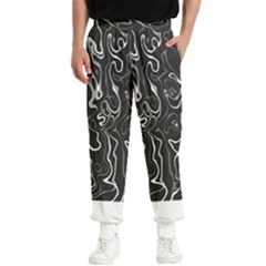 Cool Design Art T- Shirt Black And White Damascus Abstract Pattern T- Shirt Men s Elastic Waist Pants by maxcute