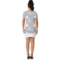 Cosmos T- Shirt Cute Baby Cosmic Pattern 7 Fitted Knot Split End Bodycon Dress View4