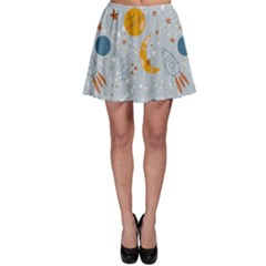 Cosmos T- Shirt Cute Baby Cosmic Pattern T- Shirt Skater Skirt by maxcute