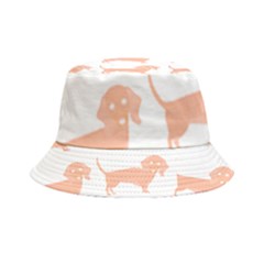 Dachshund Dog Pattern T- Shirt Brown Dachshund Dog Breed Cute Pattern T- Shirt Inside Out Bucket Hat by maxcute