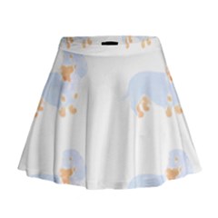 Dachshund Dog T- Shirt Dachshund Dog Pattern T- Shirt Mini Flare Skirt by maxcute