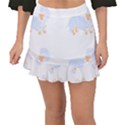 Dachshund Dog T- Shirt Dachshund Dog Pattern T- Shirt Fishtail Mini Chiffon Skirt View1