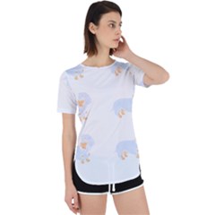 Dachshund Dog T- Shirt Dachshund Dog Pattern T- Shirt Perpetual Short Sleeve T-shirt by maxcute