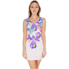 Daisies In Bloom T- Shirt Daisy Iris Heart Flower Floral Pattern Daisies T- Shirt Bodycon Dress by maxcute