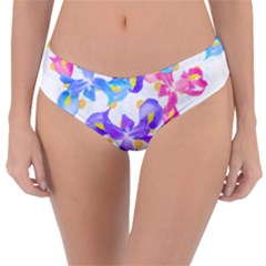 Daisies In Bloom T- Shirt Daisy Iris Heart Flower Floral Pattern Daisies T- Shirt Reversible Classic Bikini Bottoms by maxcute