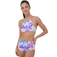 Daisies In Bloom T- Shirt Daisy Iris Heart Flower Floral Pattern Daisies T- Shirt High Waist Tankini Set by maxcute