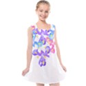 Daisies In Bloom T- Shirt Daisy Iris Heart Flower Floral Pattern Daisies T- Shirt Kids  Cross Back Dress View1