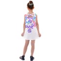 Daisies In Bloom T- Shirt Daisy Iris Heart Flower Floral Pattern Daisies T- Shirt Kids  Cross Back Dress View2