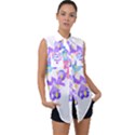 Daisies In Bloom T- Shirt Daisy Iris Heart Flower Floral Pattern Daisies T- Shirt Sleeveless Chiffon Button Shirt View1