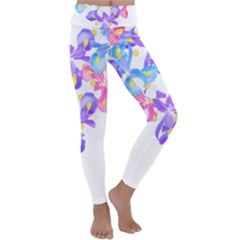 Daisies In Bloom T- Shirt Daisy Iris Heart Flower Floral Pattern Daisies T- Shirt Kids  Lightweight Velour Classic Yoga Leggings by maxcute