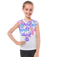 Daisies In Bloom T- Shirt Daisy Iris Heart Flower Floral Pattern Daisies T- Shirt Kids  Mesh Tank Top by maxcute