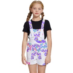 Daisies In Bloom T- Shirt Daisy Iris Heart Flower Floral Pattern Daisies T- Shirt Kids  Short Overalls by maxcute