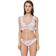 Dates T- Shirtdate Real Fruit Photograph T- Shirt Low Cut Ruffle Edge Bikini Set