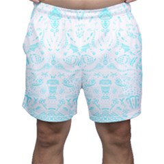 Deep Sea T- Shirt Deep Sea Food Chain Pattern (white) T- Shirt Men s Shorts