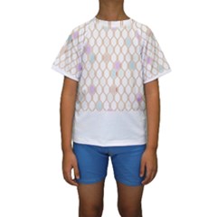 Diamond T- Shirt Colorful Diamond Roster T- Shirt Kids  Short Sleeve Swimwear by maxcute