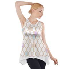 Diamond T- Shirt Colorful Diamond Roster T- Shirt Side Drop Tank Tunic by maxcute