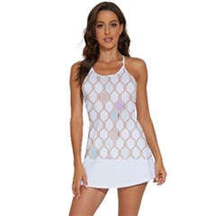 Diamond T- Shirt Colorful Diamond Roster T- Shirt 2-in-1 Flare Activity Dress