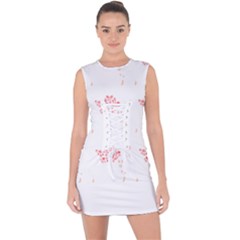 Doberman Pinscher T- Shirt Doberman Pinscher Dog Pattern T- Shirt (2) Lace Up Front Bodycon Dress by maxcute