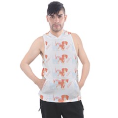 Dog And Cat Pattern T- Shirtdog And Cat Lover Pattern T- Shirt Men s Sleeveless Hoodie by maxcute