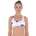 Dog Paw Print T- Shirt Paw Pattern 6 Got No Strings Sports Bra View1