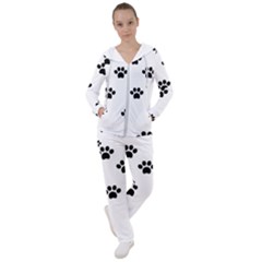 Dog Paw Print T- Shirt Paw Pattern 6 Women s Tracksuit by maxcute