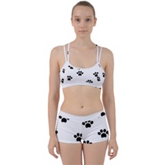 Dog Paw Print T- Shirt Paw Pattern 6 Perfect Fit Gym Set by maxcute