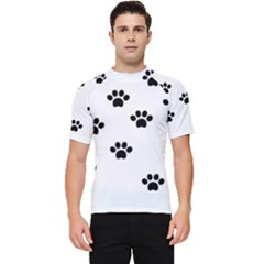 Dog Paw Print T- Shirt Paw Pattern 6 Men s Short Sleeve Rash Guard by maxcute