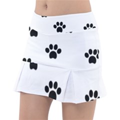 Dog Paw Print T- Shirt Paw Pattern 6 Classic Tennis Skirt by maxcute