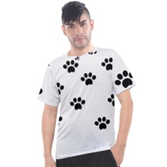 Dog Paw Print T- Shirt Paw Pattern 6 Men s Sport Top by maxcute