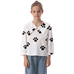 Dog Paw Print T- Shirt Paw Pattern 6 Kids  Sailor Shirt