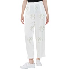 Dog Paw Print T- Shirt Paw Pattern T- Shirt Women s Pants  by maxcute