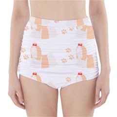 Dog Shih Tzu T- Shirtshih Tzu Dog Pattern T- Shirt High-waisted Bikini Bottoms by maxcute